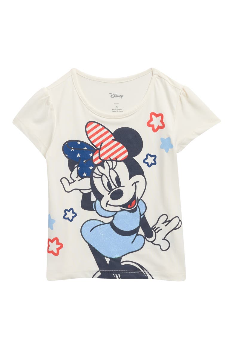 Kids' Disney® Minnie Mouse Graphic T-Shirt, Main, color, IVORY