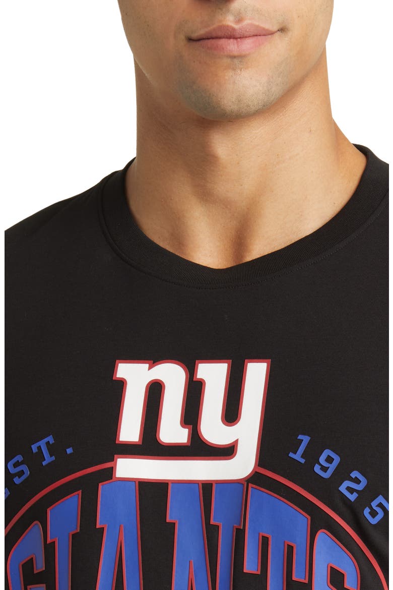x NFL Stretch Cotton Graphic T-Shirt, Alternate, color, NEW YORK GIANTS BLACK