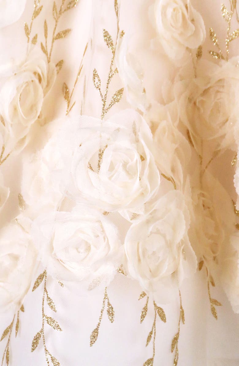 Zunie Kids' Foil Print Party Dress, Alternate, color, 