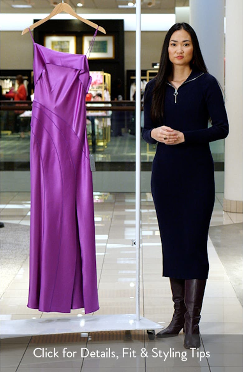 Zetland Ruffle Satin Gown
