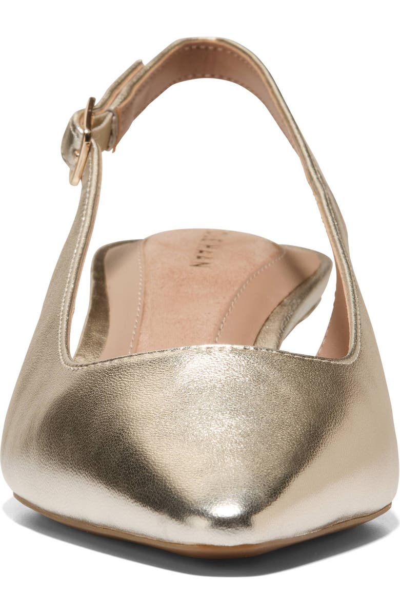 Cole Haan The Go-To Jocelyn Slingback Pump, Alternate, color, Soft Gold Leather