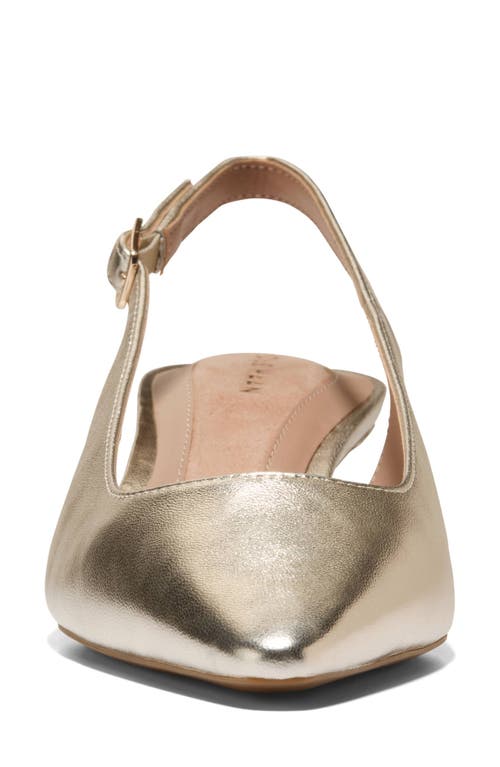 Cole Haan The Go-to Jocelyn Slingback Pump In Gold