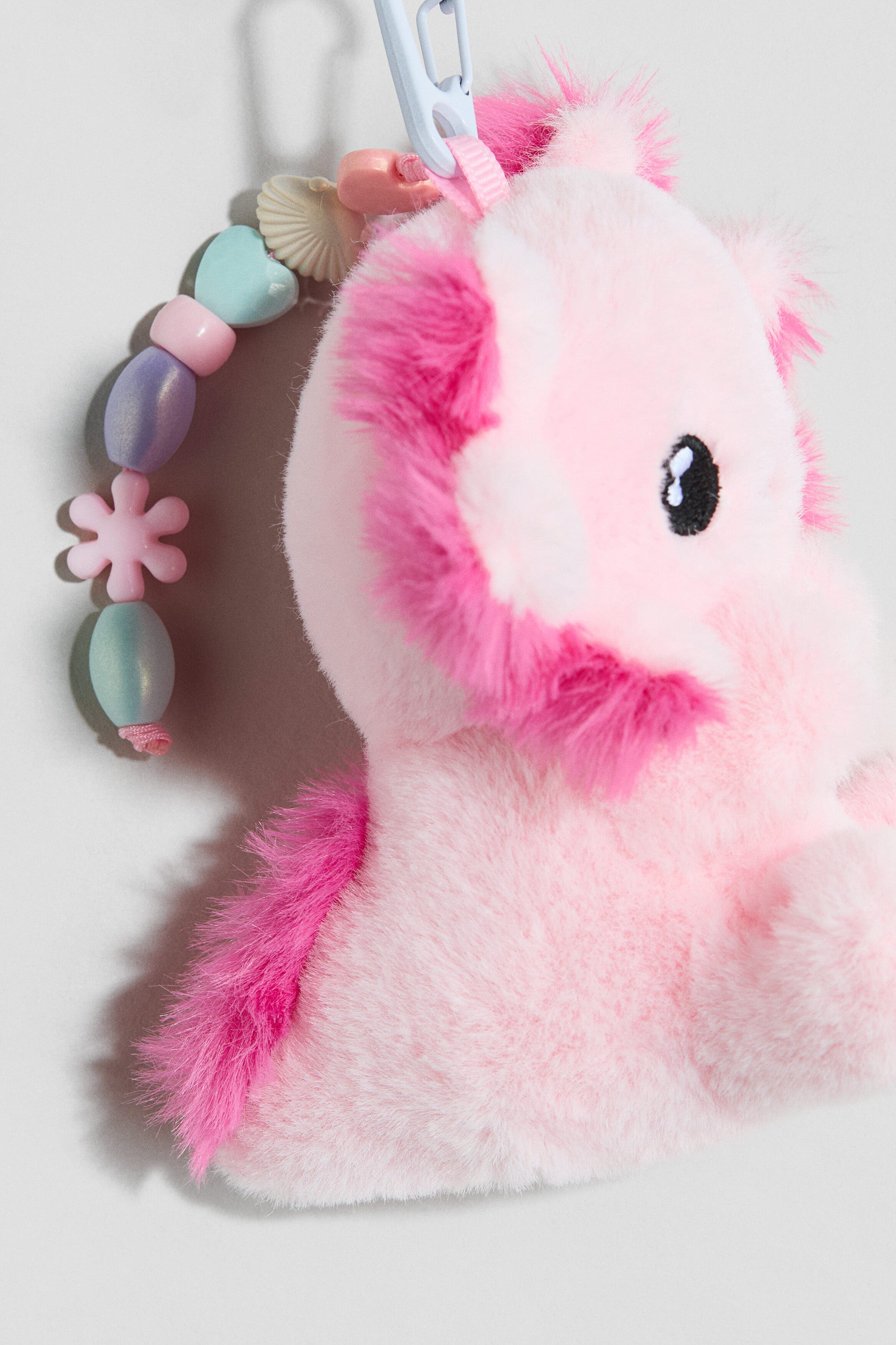 Soft Toy Bag Charm, Alternate, color, Light pink