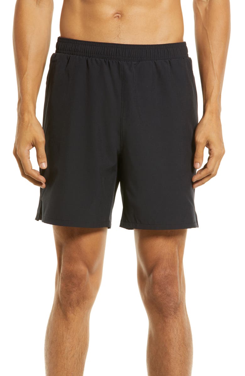 Zella Interval Performance 7-Inch Running Shorts, Main, color, 