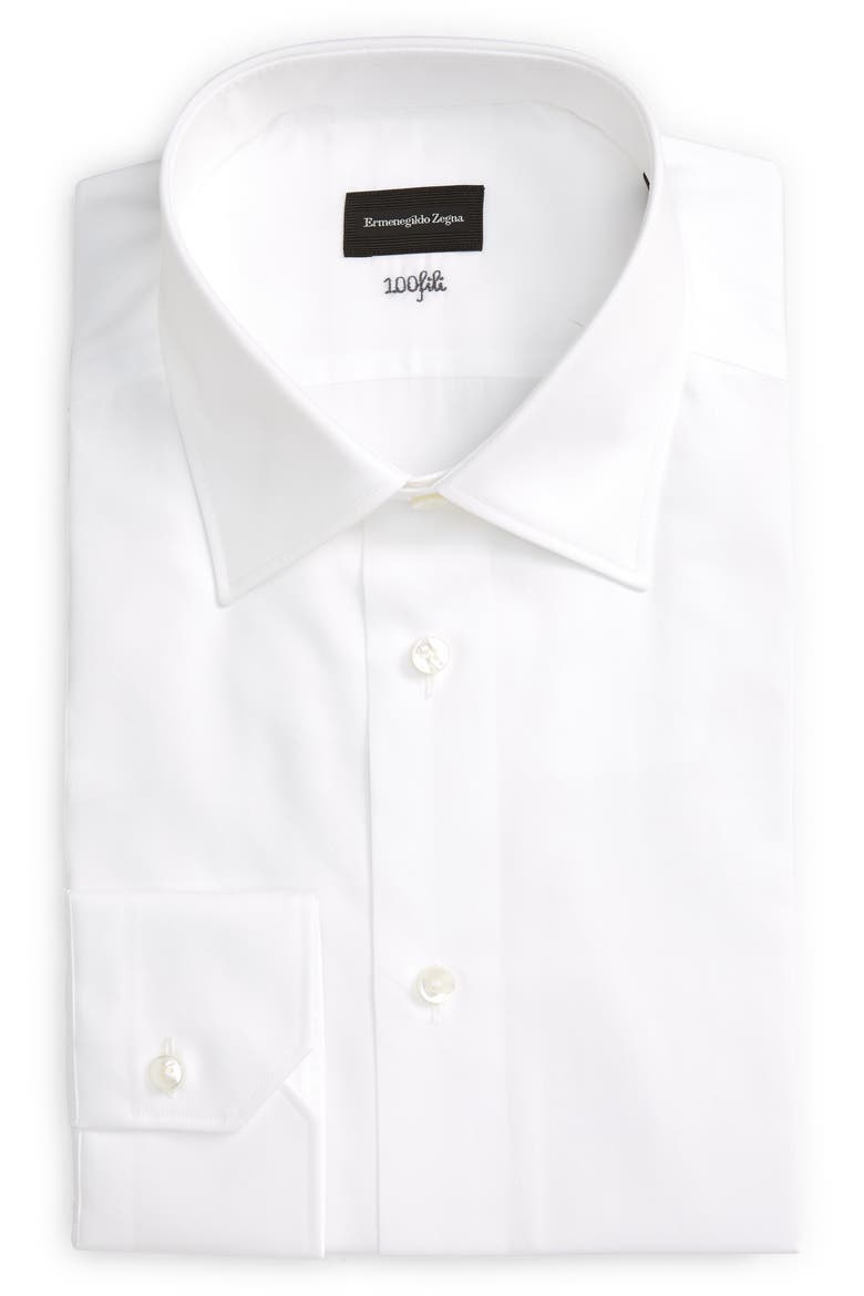 Men's Paul 100 Fili Button-Up Shirt, Main, color, WHITE