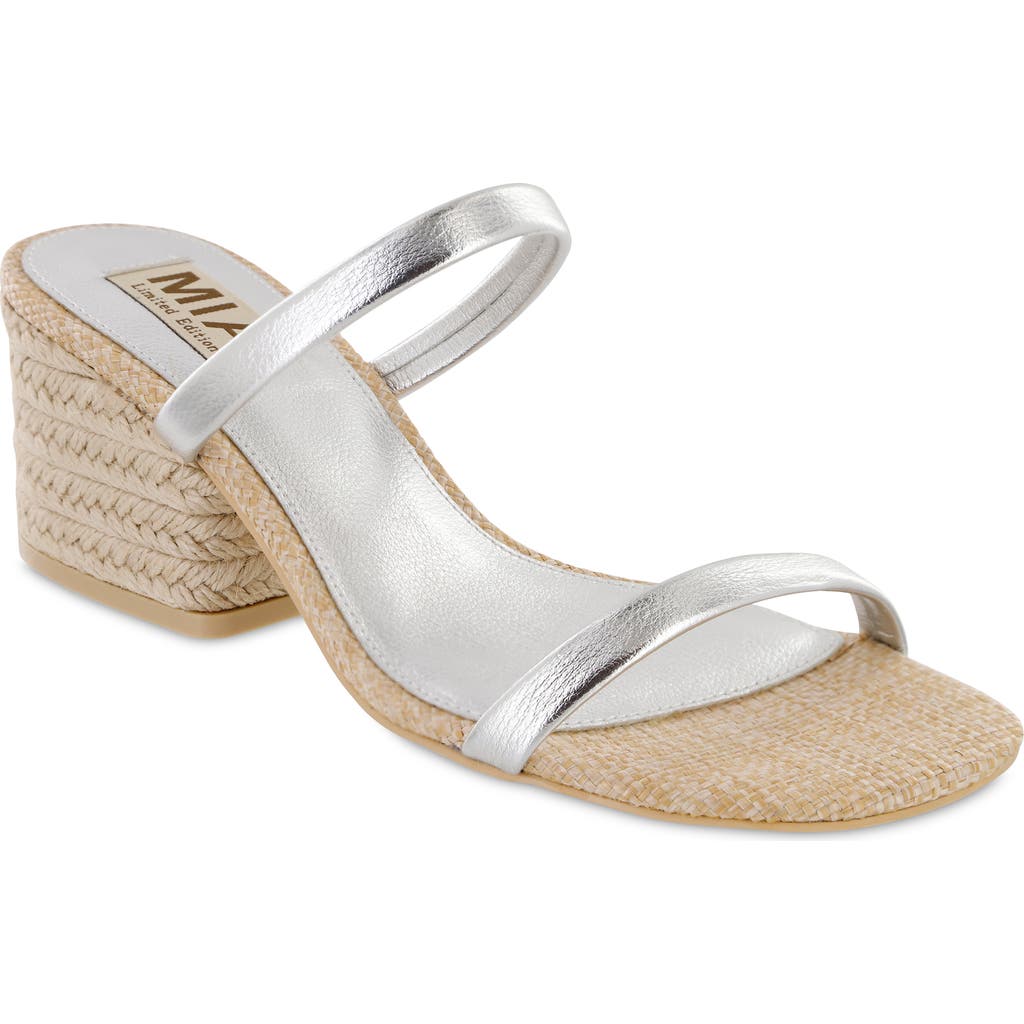 MIA Limited Edition Isabeli Espadrille Slide Sandal in Silver  product