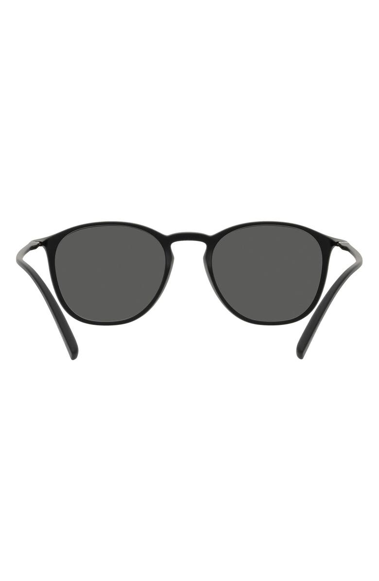 Armani Exchange 52mm Square Sunglasses, Alternate, color, Matte Black