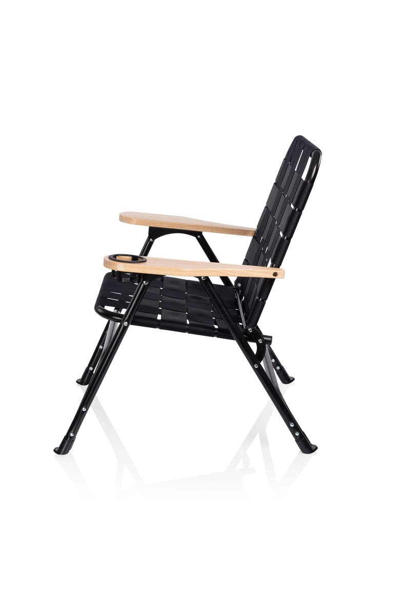 Lux Woven Camp Chair, Alternate, color, Black