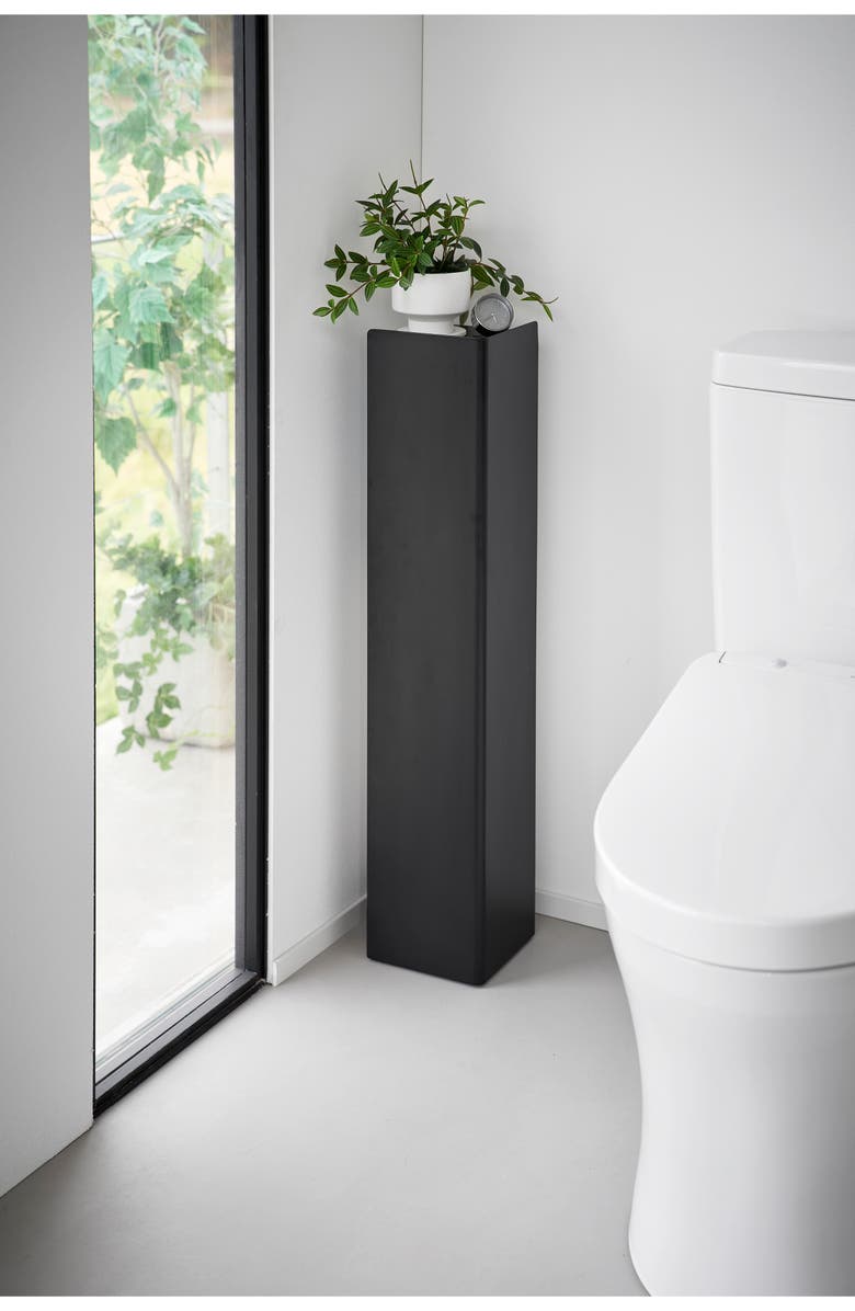 Yamazaki Rolling Bathroom Organizer, Alternate, color, Black