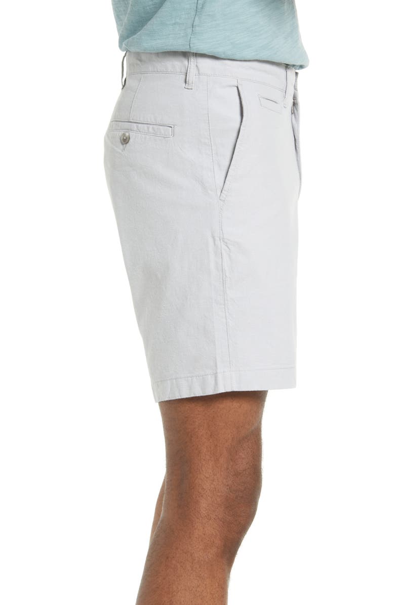Nordstrom Cotton Stretch Chambray Shorts, Alternate, color,