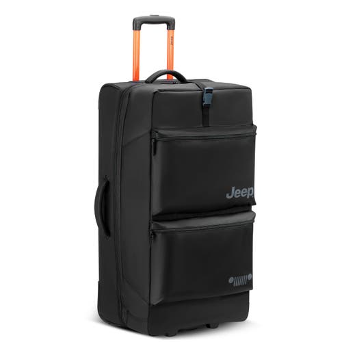 Jeep Js006b 31 Inch Two Wheel Rolling Travel Duffle Bag In Black