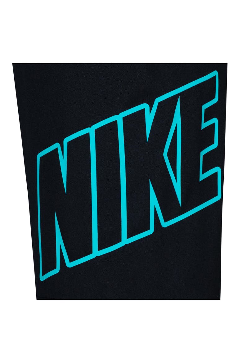 Kids' Dri-FIT Graphic T-Shirt & Shorts Set, Alternate, color, BLACK