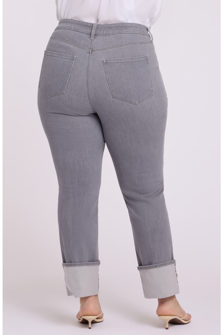 Marilyn Cuffed Pintuck Straight Leg Jeans, Alternate, color, CHARISMA