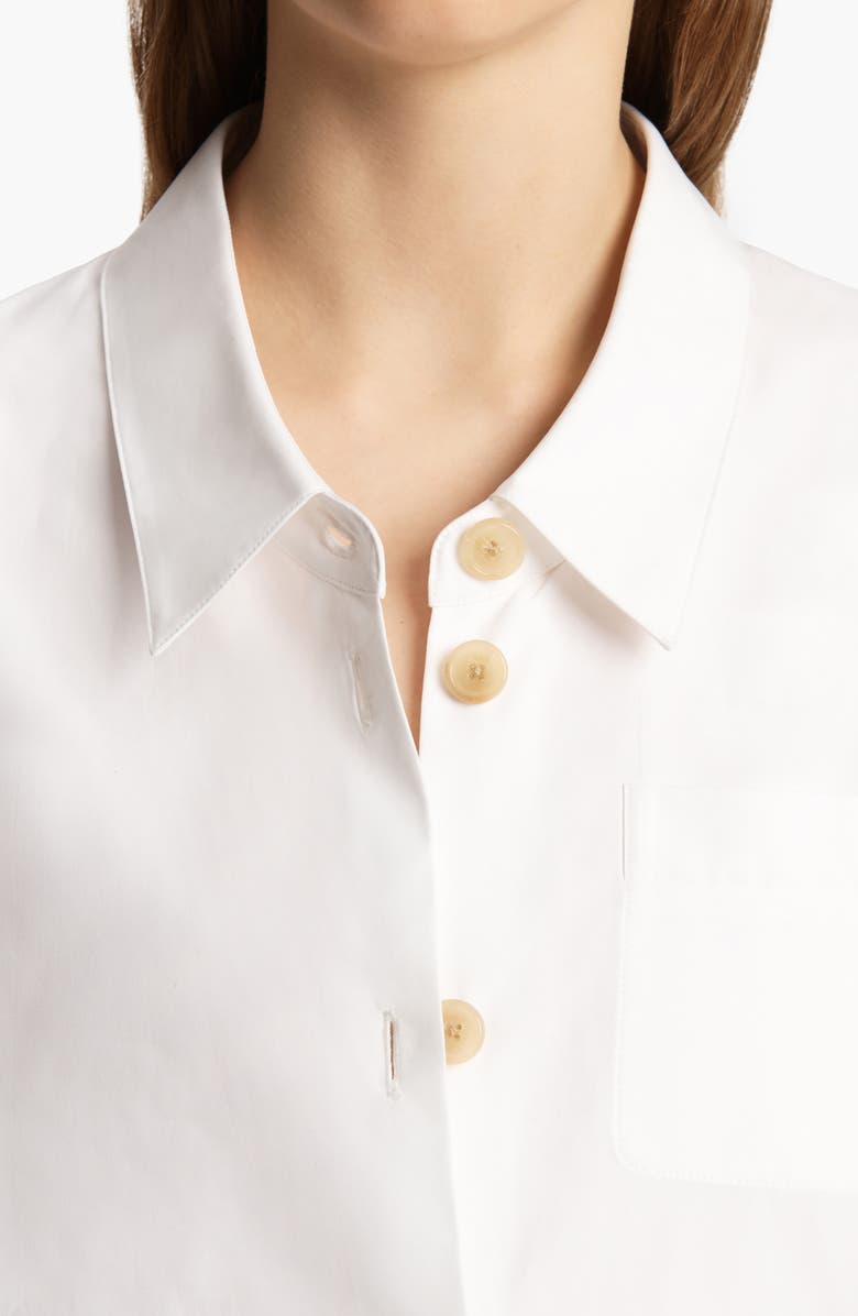 Khaite Keefe Button-Up Shirt, Alternate, color, White