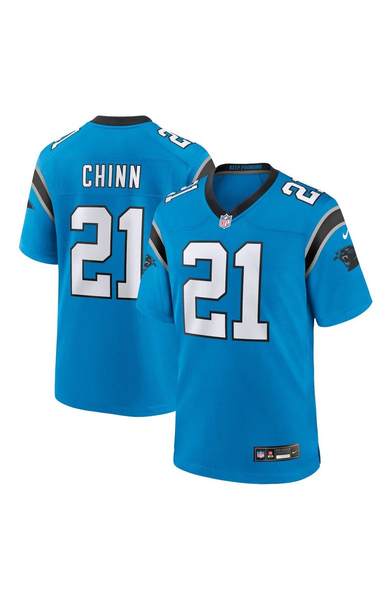 Nike Men's Nike Jeremy Chinn Blue Carolina Panthers Alternate Game Jersey, Main, color, 