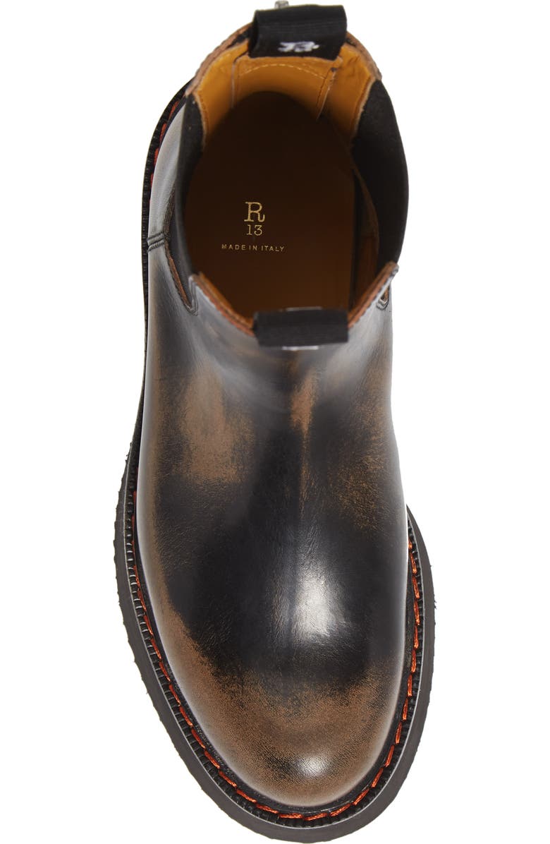 R13 Double Stack Platform Chelsea Boot, Alternate, color,