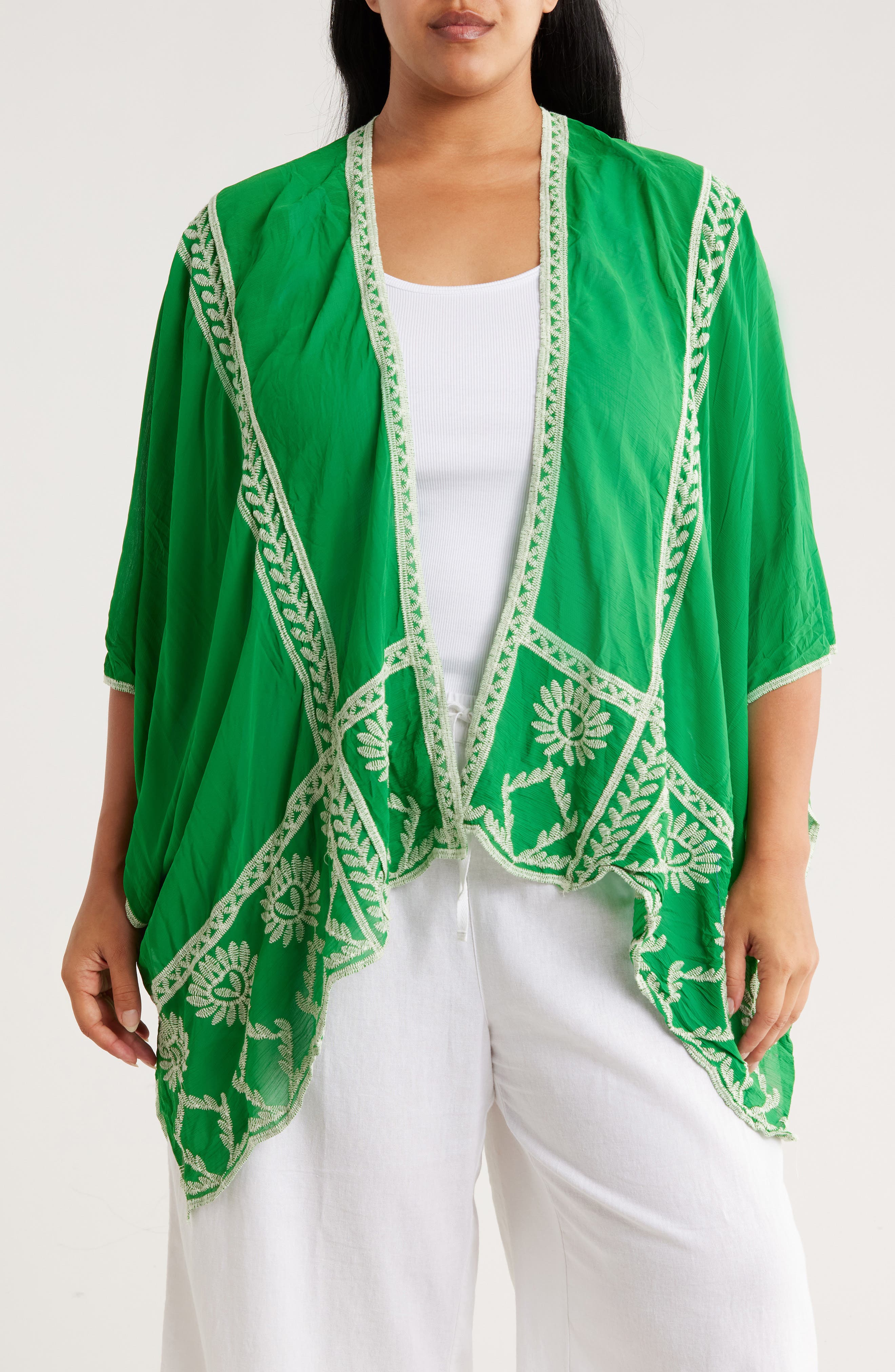 Embroidered Ruana - image 3