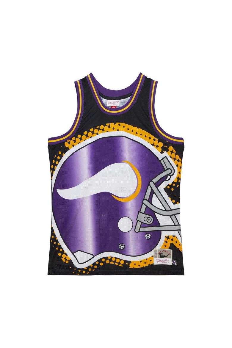 Men's Mitchell & Ness Black Minnesota Vikings Big Face 7.0 Fashion Tank Top, Alternate, color, Black