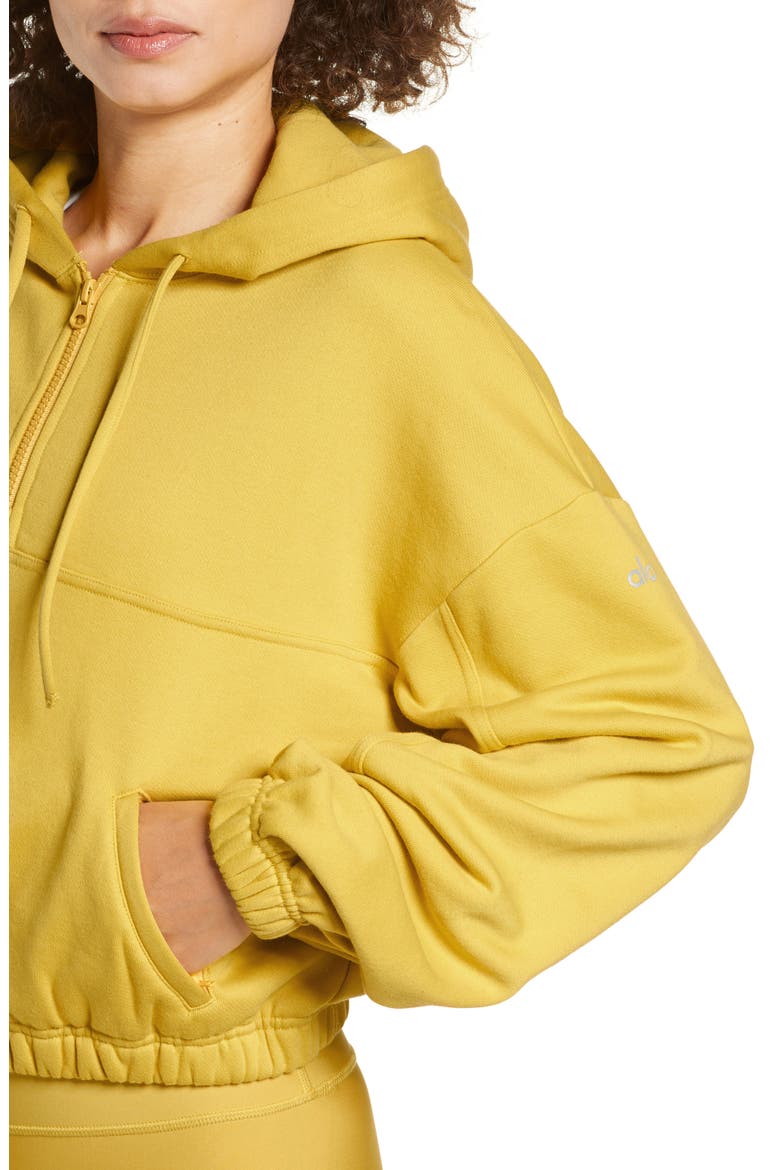 Stadium Quarter Zip Hoodie, Alternate, color, SULPHUR