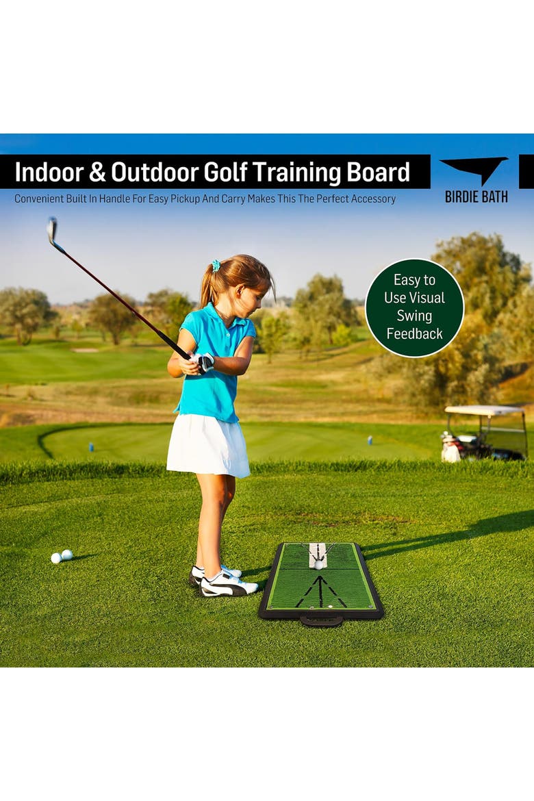Birdie Mat Pro Golf Swing Trainer, Alternate, color, Green