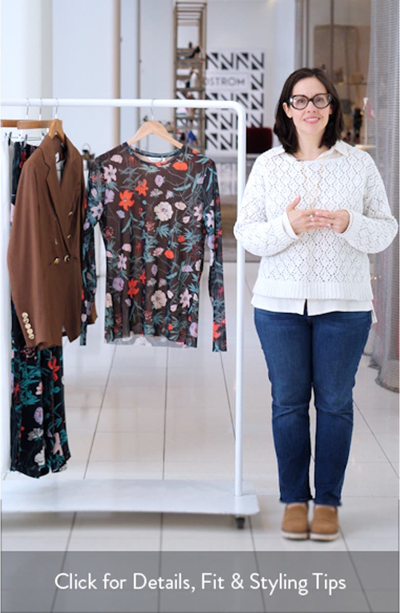 Varitys Perenna Floral Jersey Top, sales video thumbnail