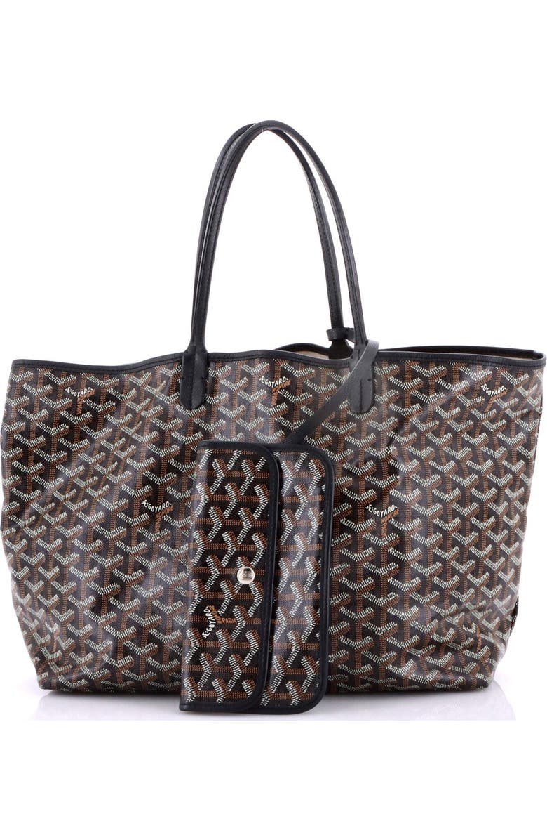 Pre-Owned Goyard Saint Louis Tote Coated Canvas PM, Alternate, color, Black