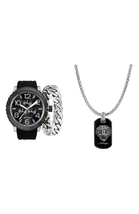 3-Piece Jewelry & Watch Set