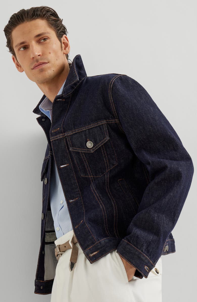 Brunello Cucinelli Button-down collar shirt, Alternate, color, Azure