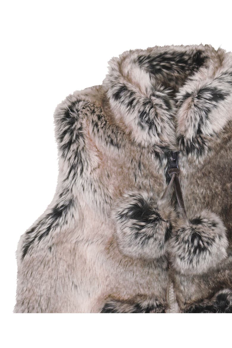 Faux Fur Plush Zip Front Vest, Alternate, color, Wild Rabbit