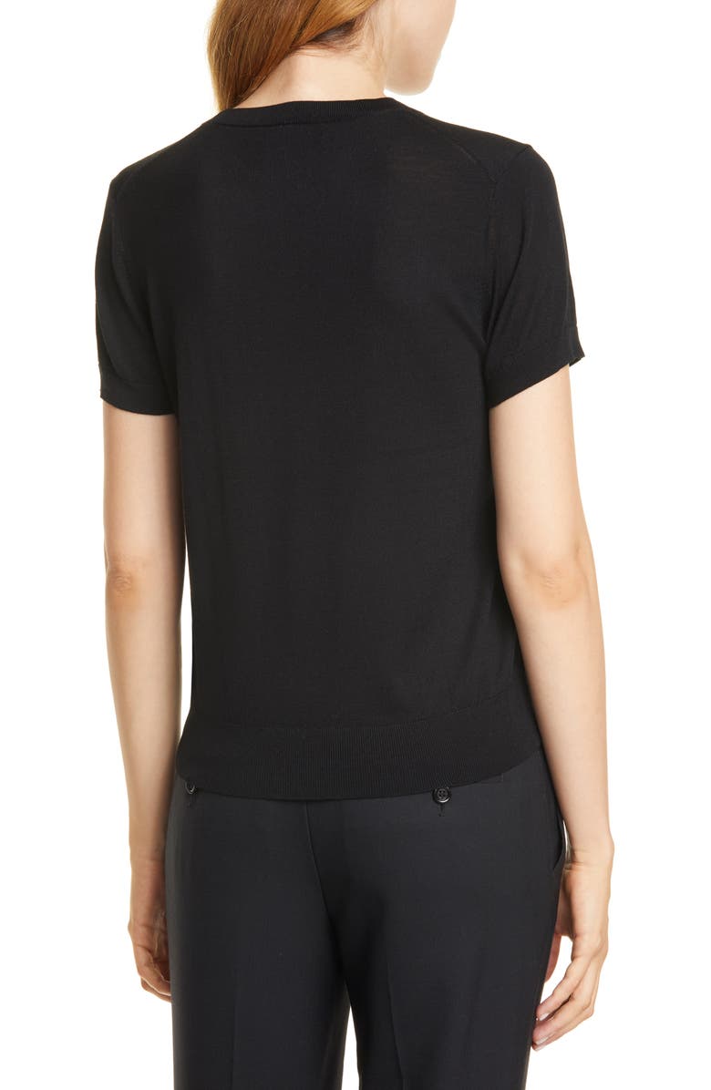 Theory P Regal Short Sleeve Wool Blend Sweater, Alternate, color,