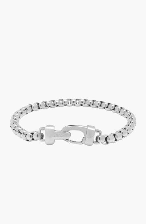 Silver Box Chain Bracelet