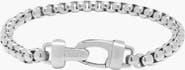 Nialaya Silver Box Chain Bracelet