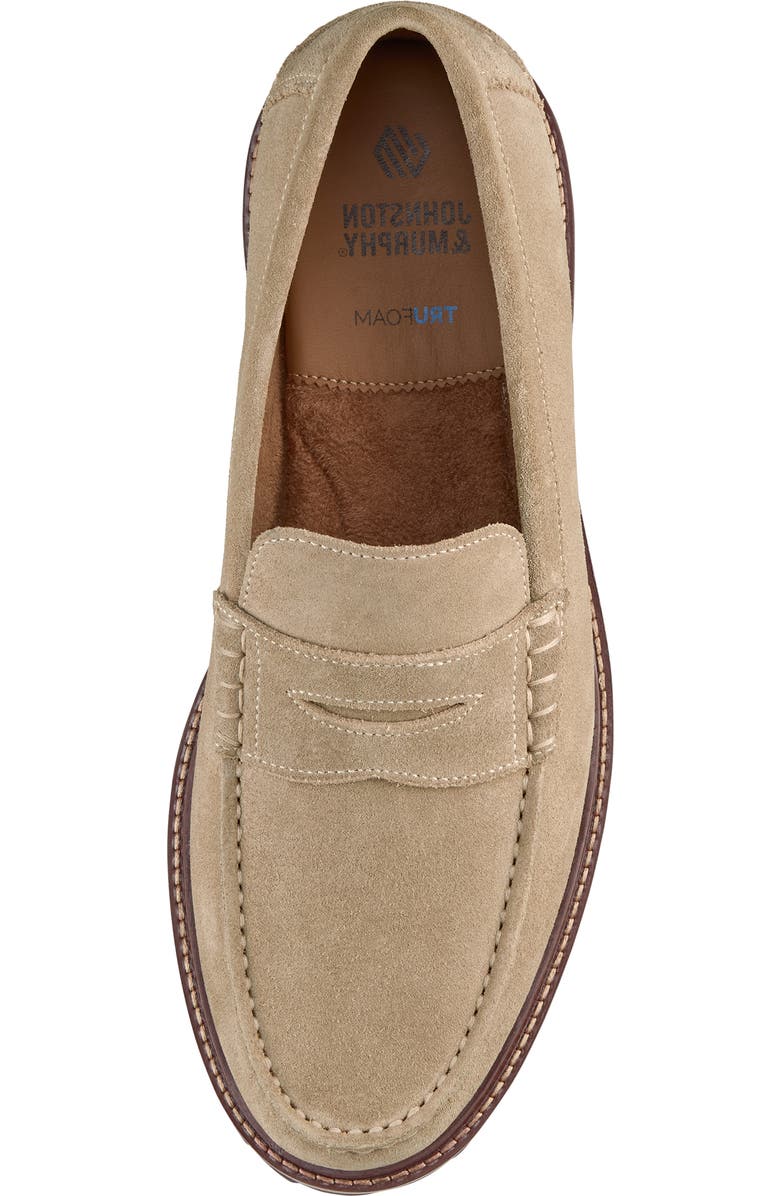 Johnston & Murphy Collier Penny Loafer, Alternate, color, Beige Suede