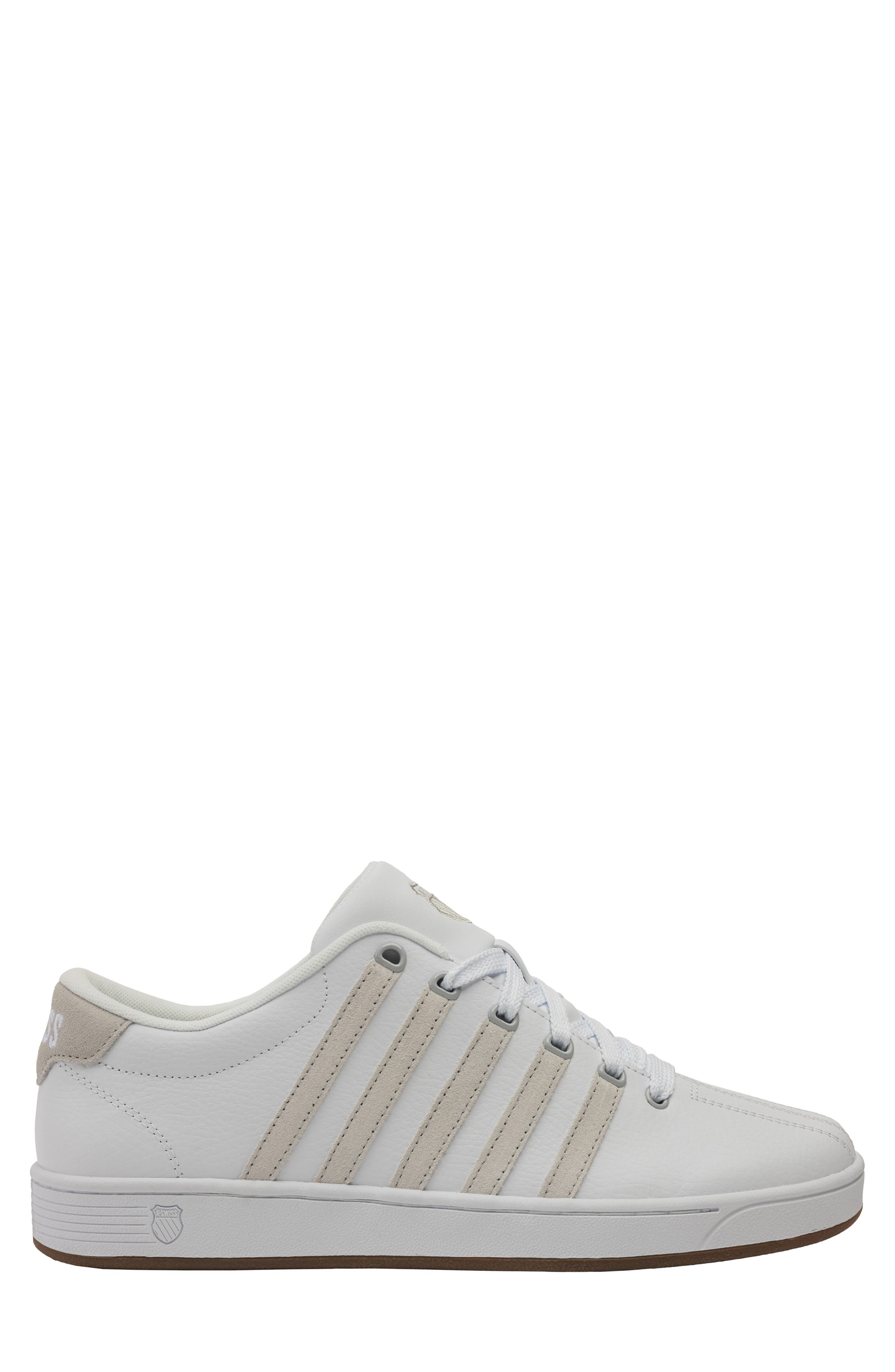 K-Swiss Court Pro II CMF Leather Sneaker, Alternate, color, White/ Gray/ Gum