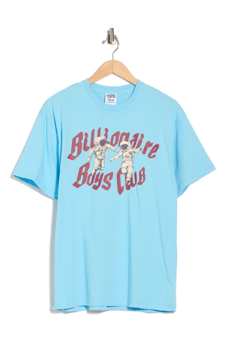 BB Flyers Astronaut Cotton Graphic T-Shirt, Alternate, color, BALTIC SEA