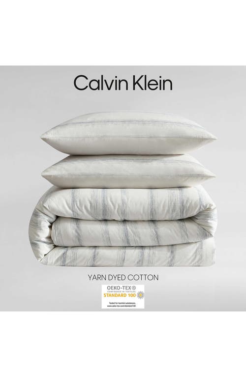 CALVIN KLEIN CALVIN KLEIN STRIE STRIPE COMFORTER & SHAM SET 
