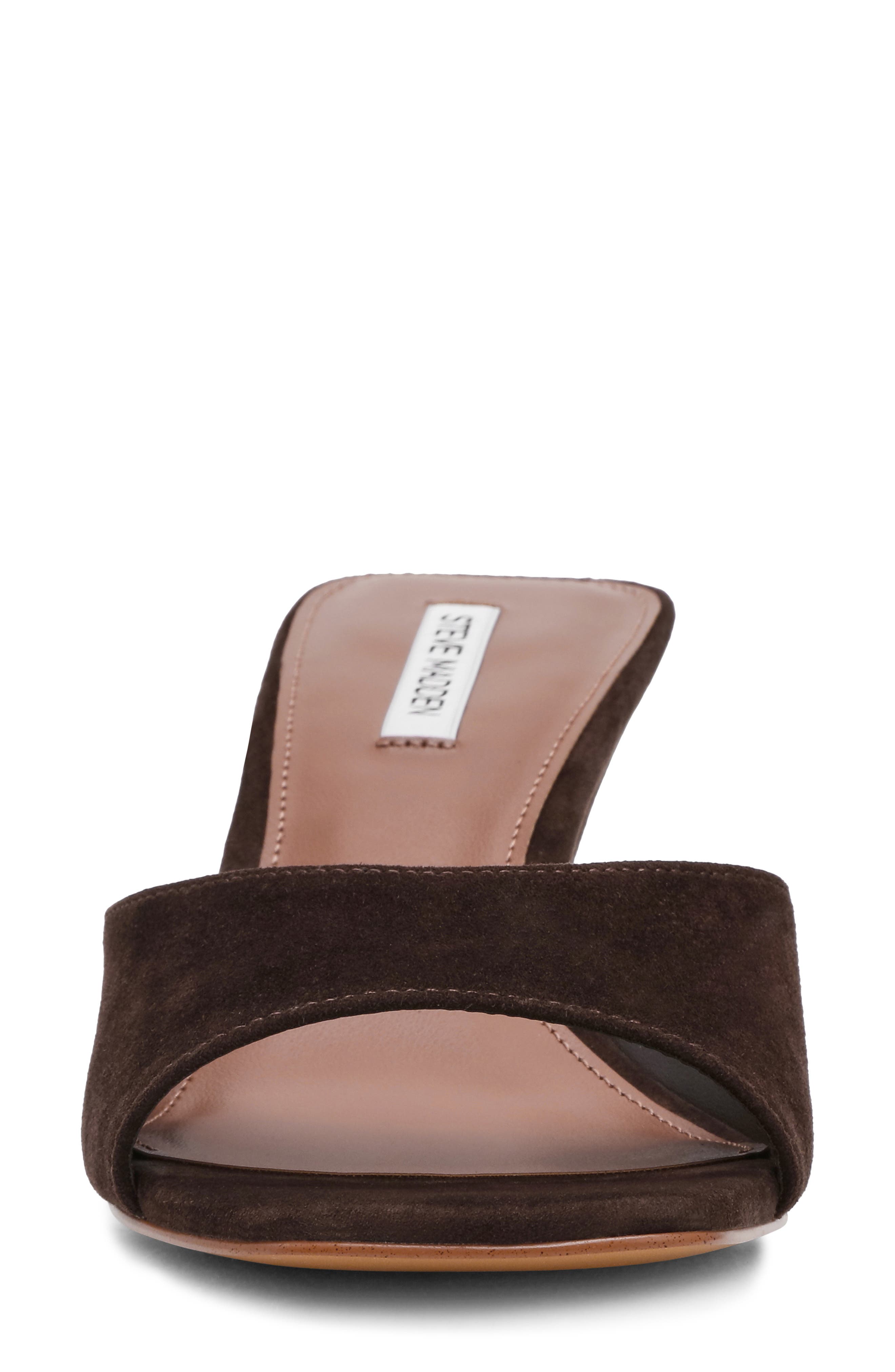 Seleste Slide Sandal, Alternate, color, BROWN SUEDE
