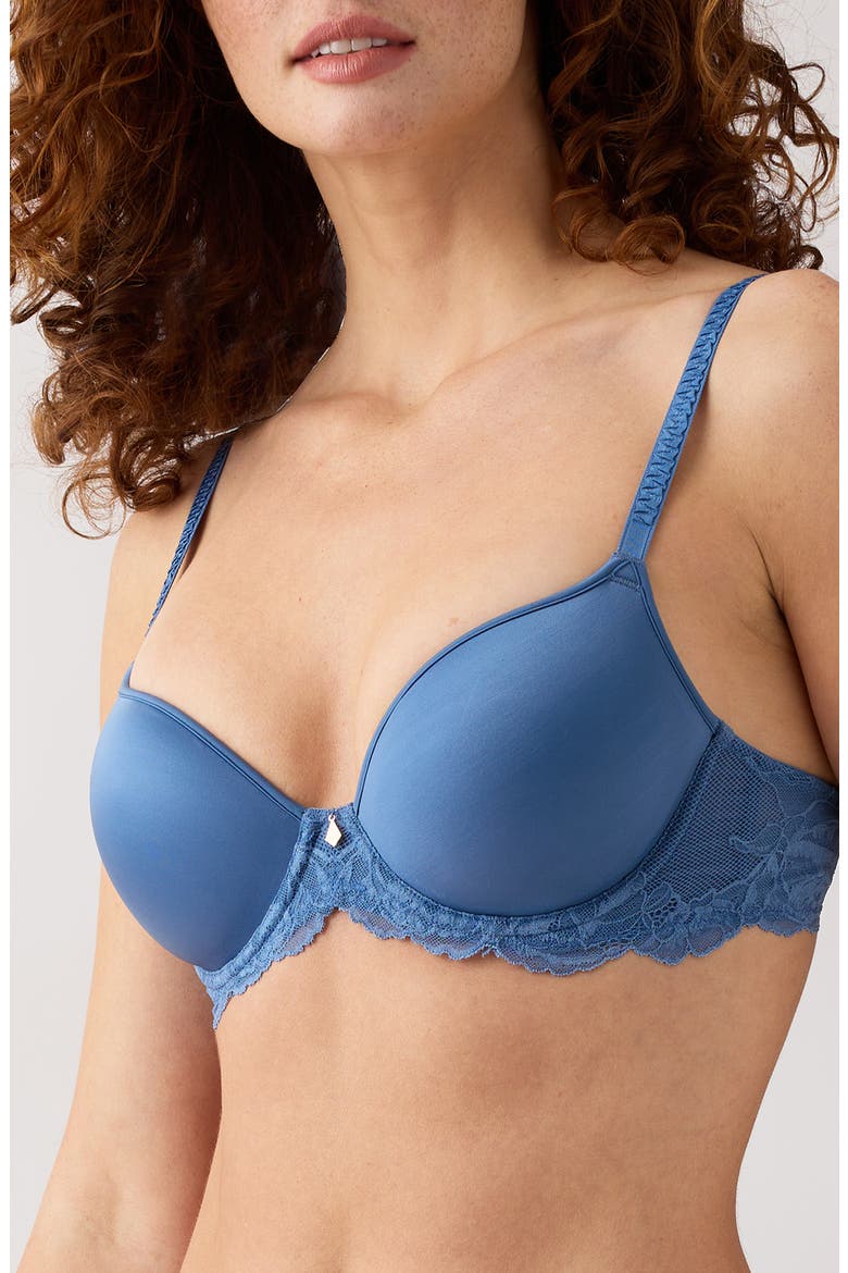 Vivid Attraction Underwire T-Shirt Bra, Alternate, color, BLUE HORIZON