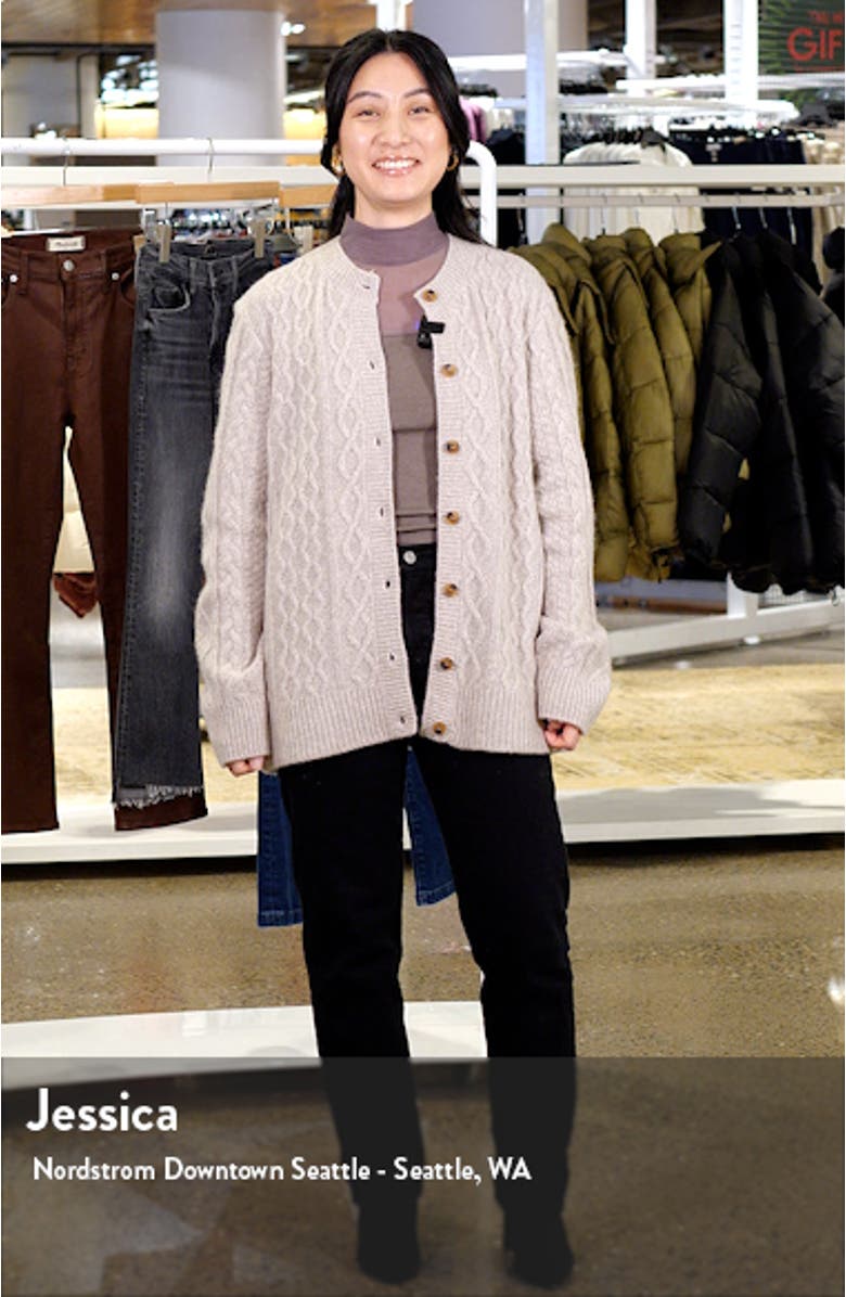 The Oversize Wool Blend Cardigan, sales video thumbnail