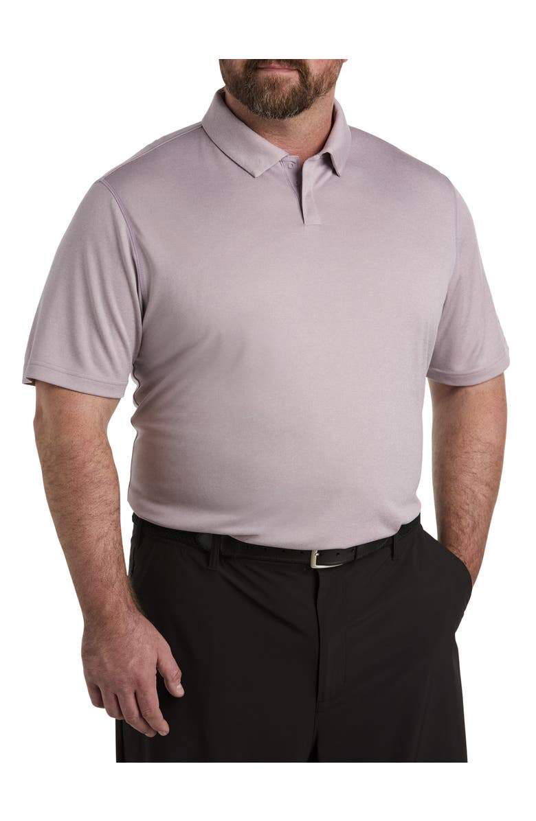 adidas Big & Tall Heat Ready Heather Polo Shirt, Main, color, Preloved Fig