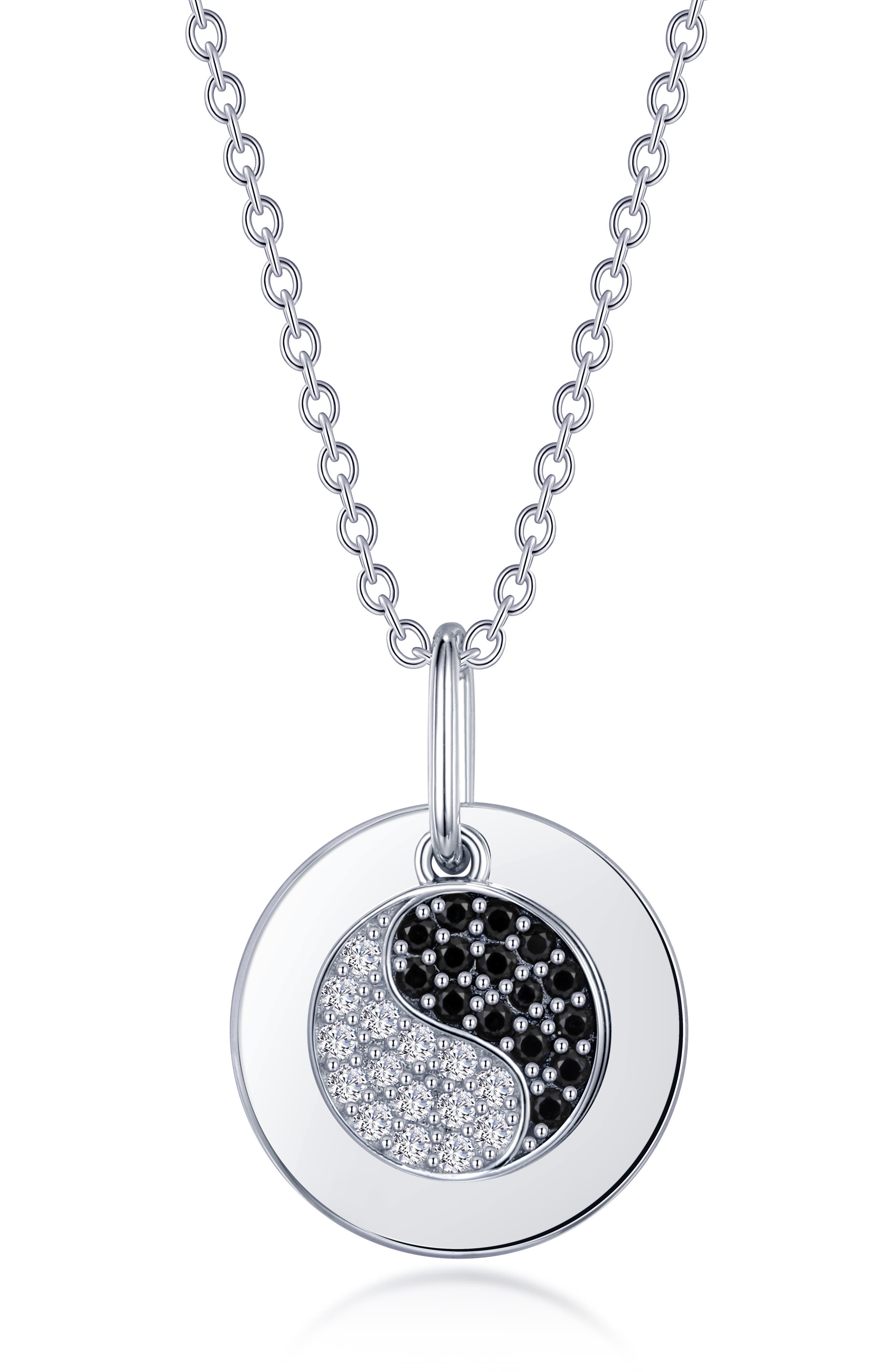 Lafonn Yin Yang Simulated Diamond Pendant Necklace