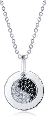 Lafonn Yin Yang Simulated Diamond Pendant Necklace