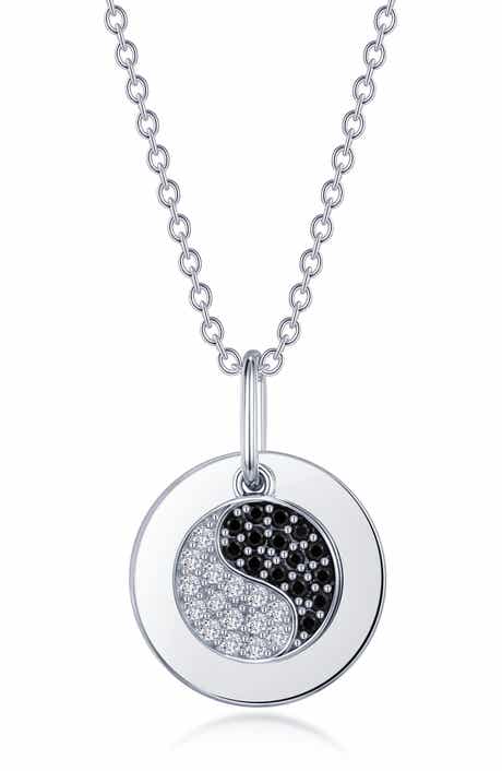 Lafonn Yin Yang Simulated Diamond Pendant Necklace