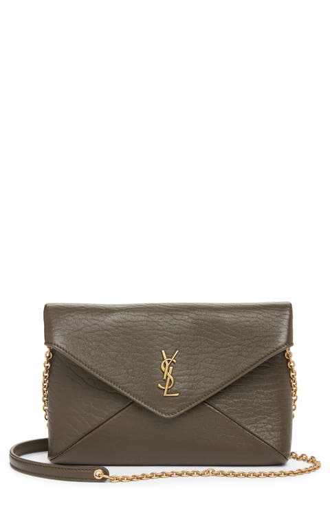 Small Cassandre Leather Pouch on a Chain