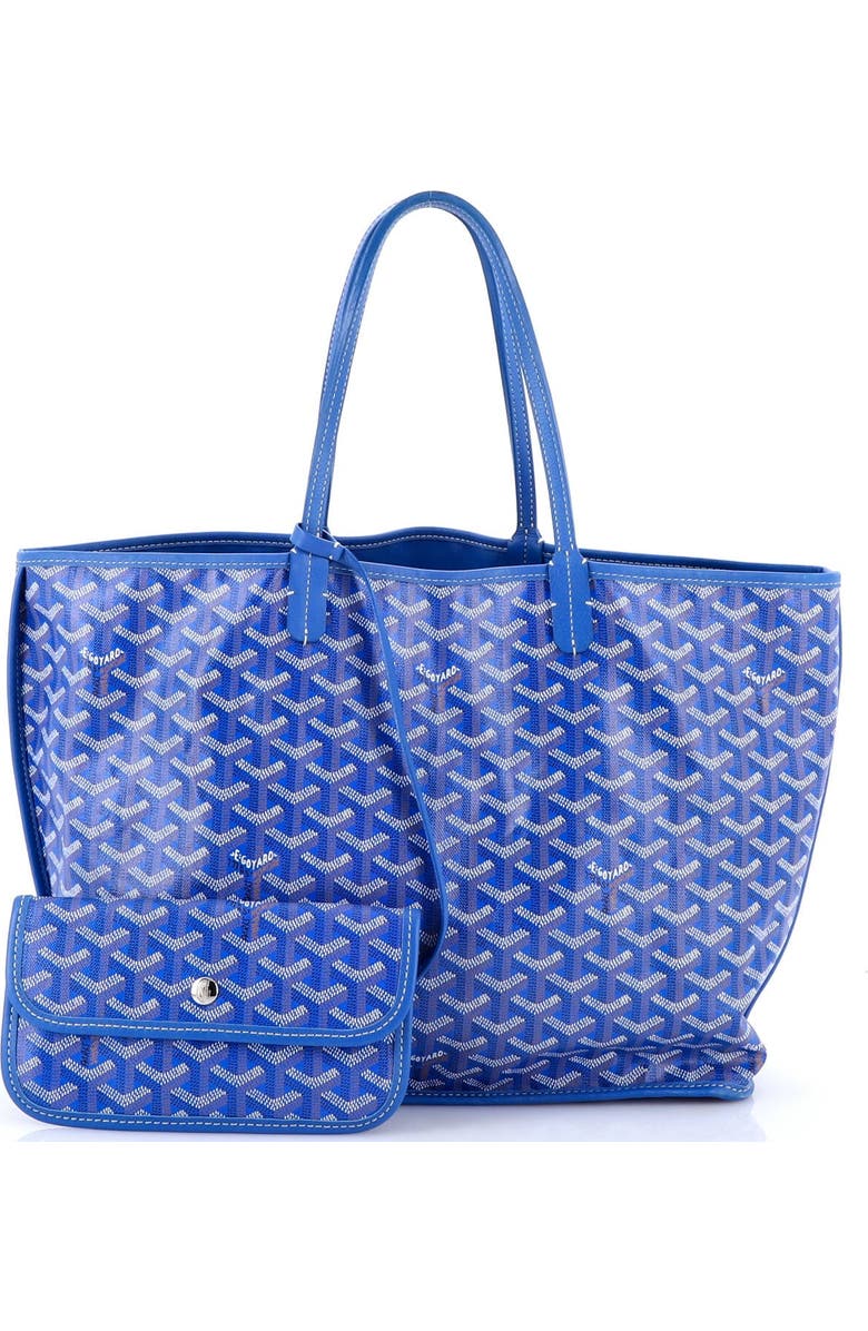 Pre-Owned Goyard Anjou Reversible Tote Coated Canvas PM, Alternate, color, Blue