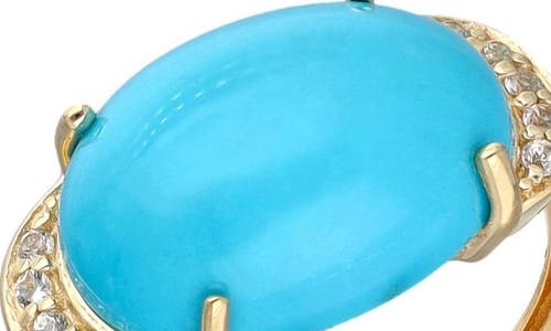 Ys Gems Arizona Turquoise Ring In Blue