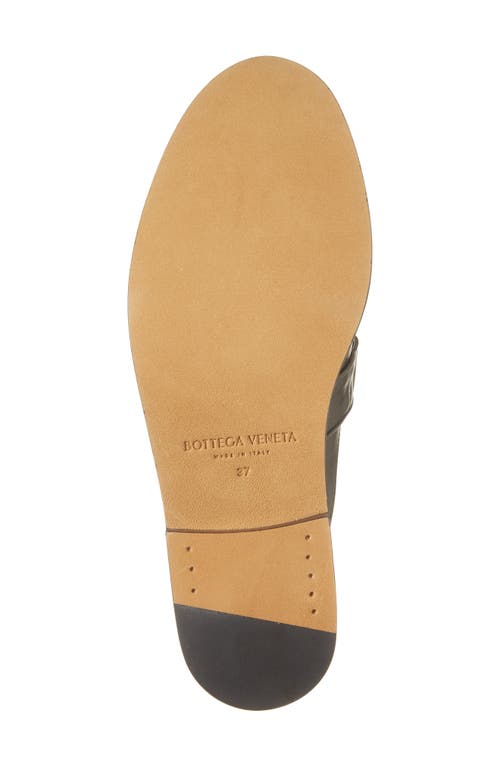 Bottega Veneta Astaire Leather Loafers In Black