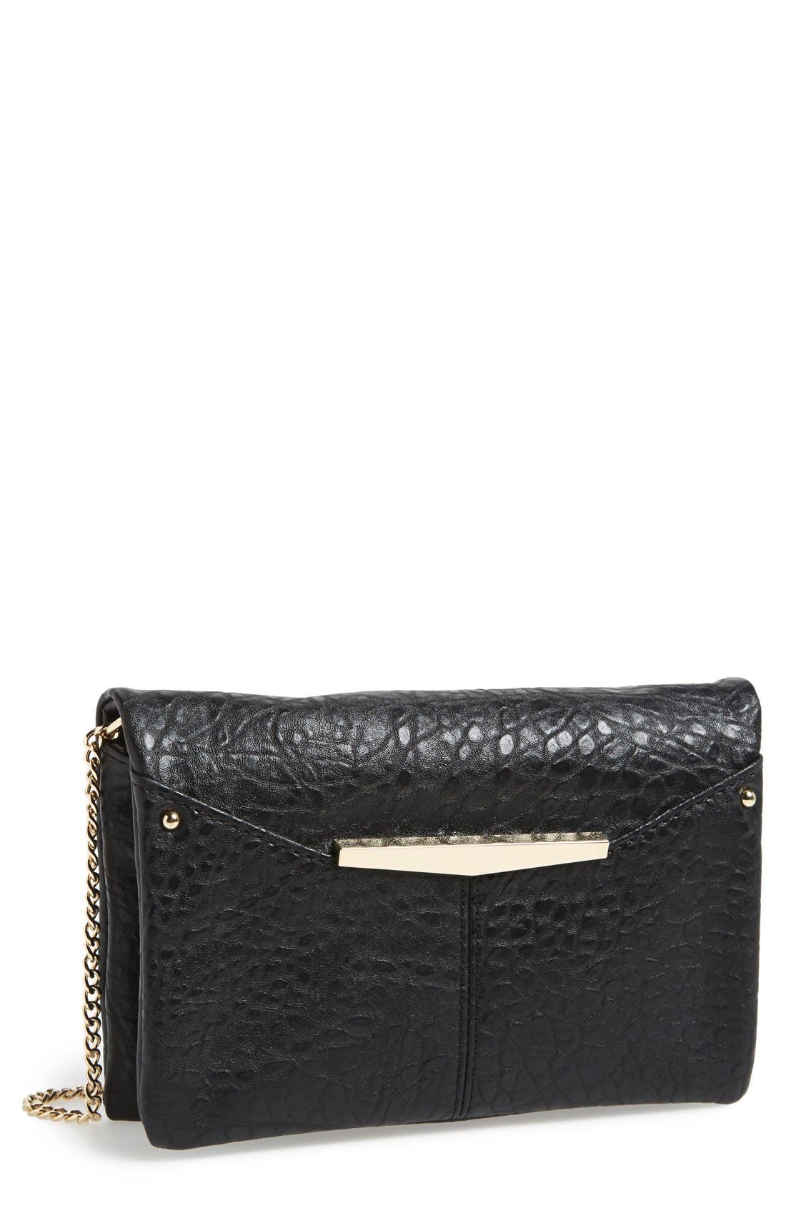 'Libby' Convertible Crossbody Bag, Main, color, BLACK