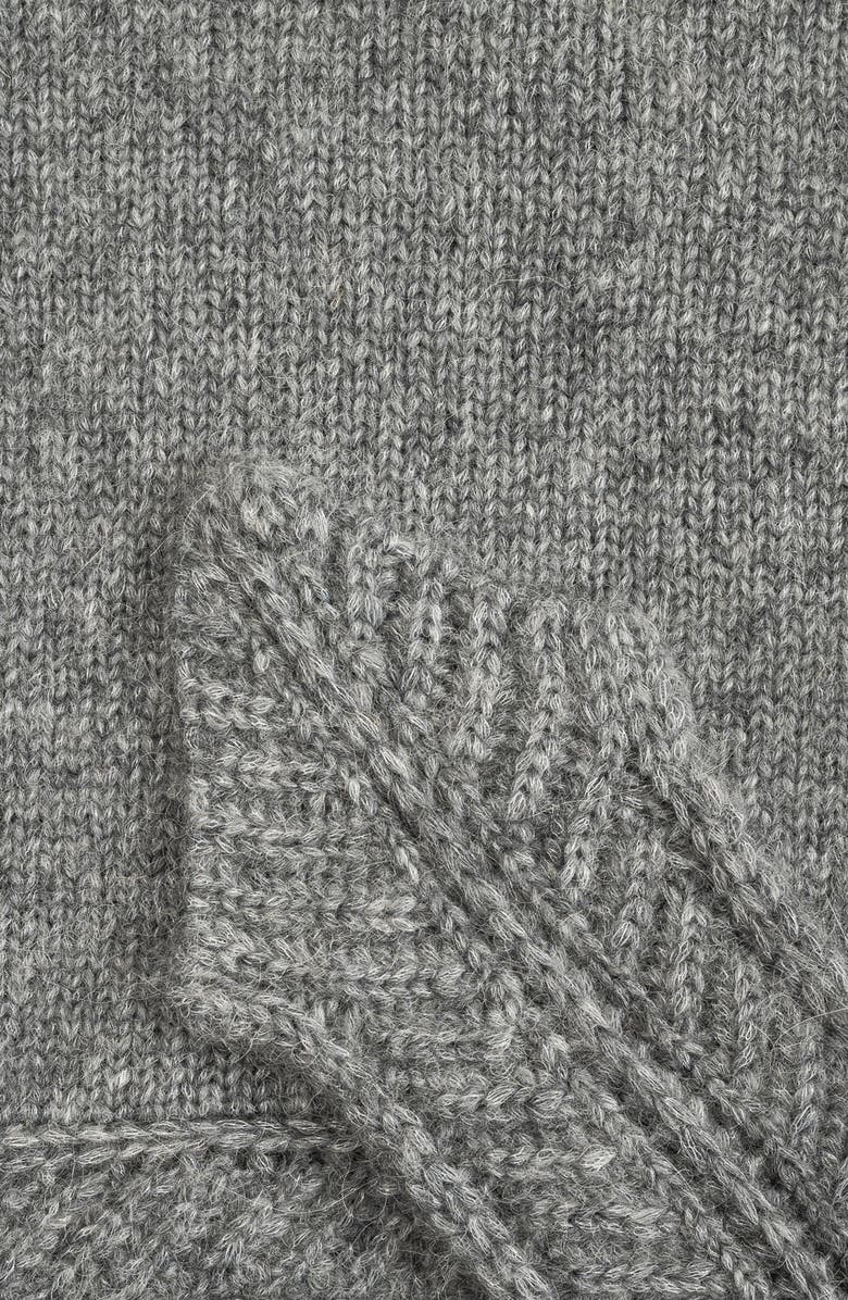 Echo Fuzzy Scarf Hood, Alternate, color, Silver/Grey