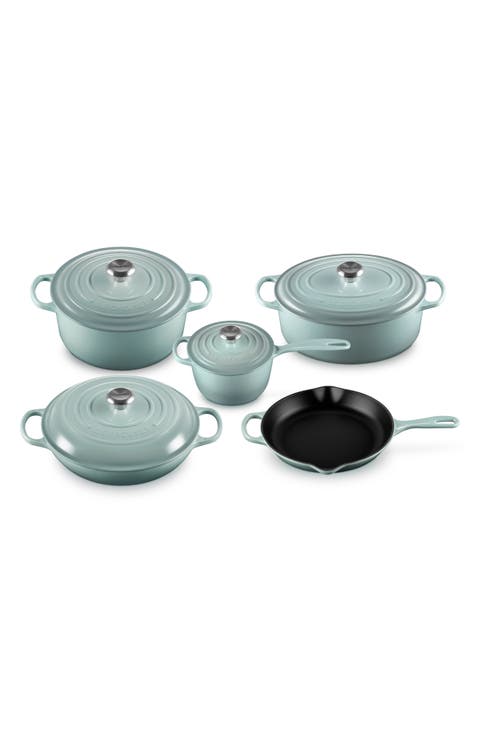 Signature 9-Piece Enameled Cast Iron Set